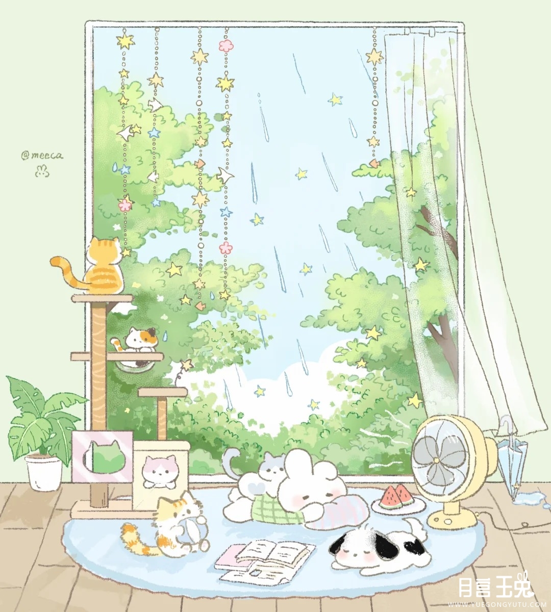 ꙳_̩̩͙‧͙ ‧͙_̩̩͙ ˚₊⋆夏日午后 小雨
